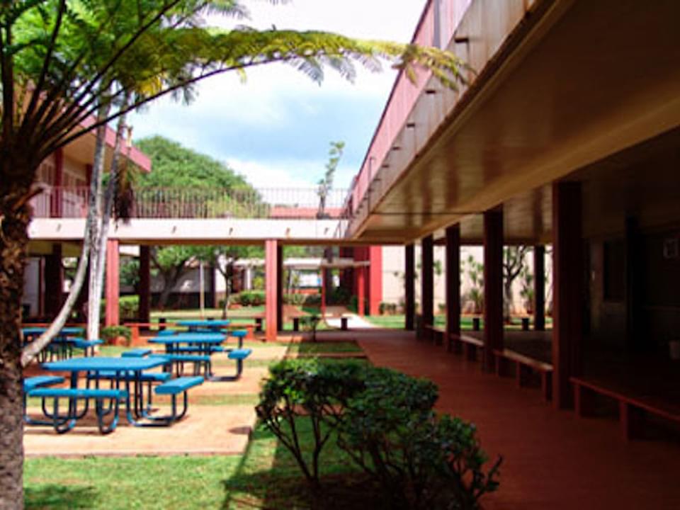 Wheeler Middle School courtyard